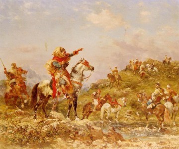 horse cats Painting - Georges Washington Arab Warriors on Horseback